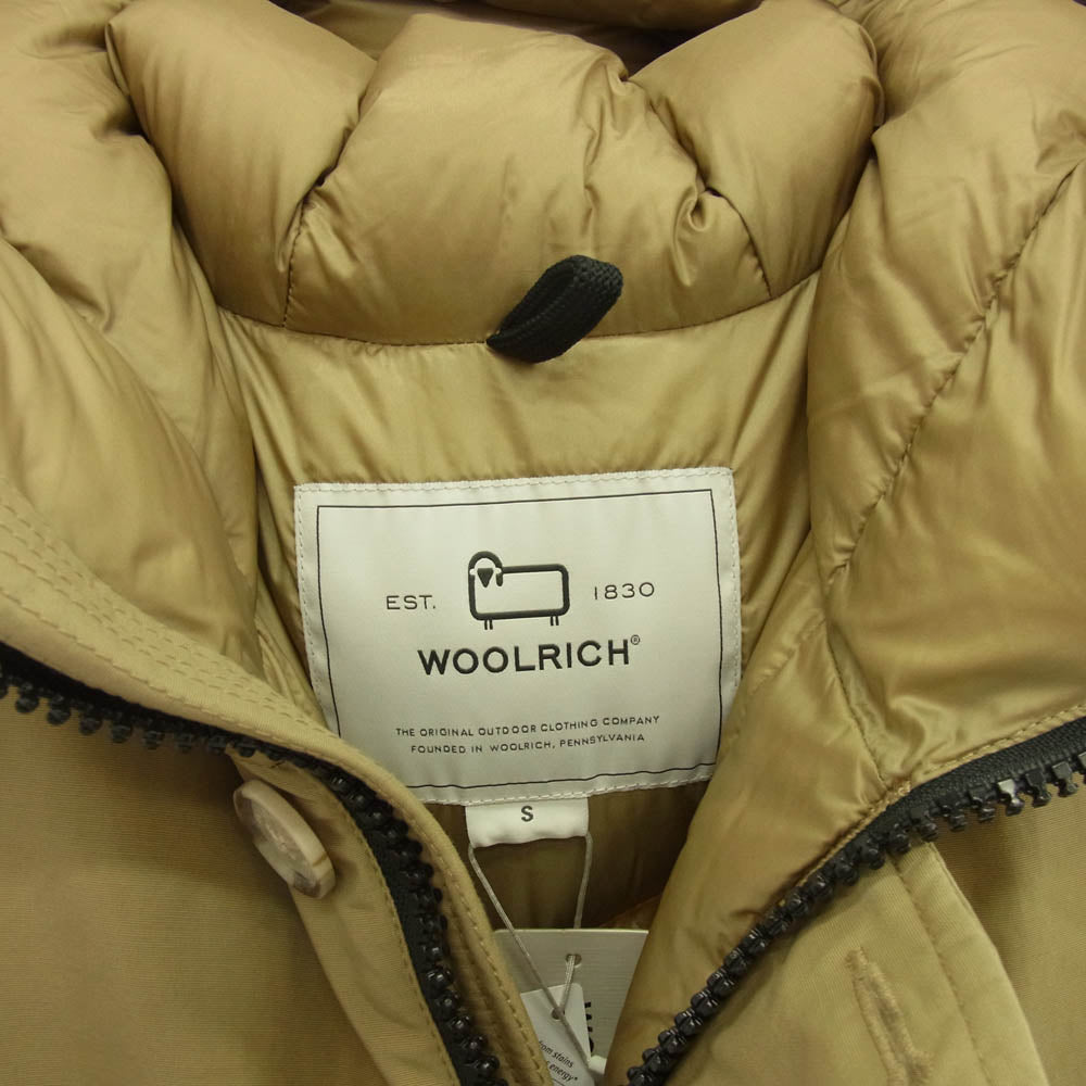 WOOLRICH ウールリッチ WOOU0727 NEW ARCTIC PARKA ニュー アークティックパーカ フーデッド ダウンジャケット ベージュ系 S【極上美品】【中古】