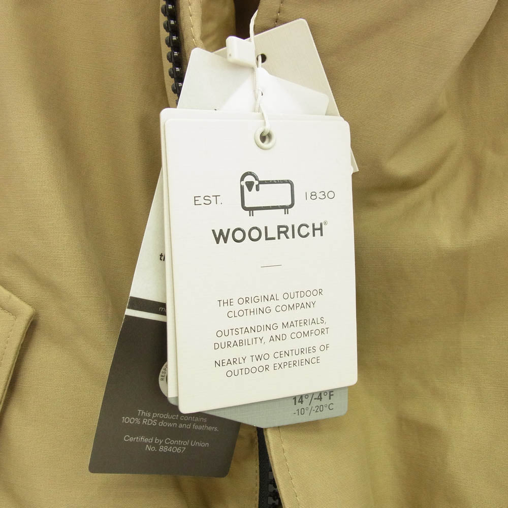 WOOLRICH ウールリッチ WOOU0727 NEW ARCTIC PARKA ニュー アークティックパーカ フーデッド ダウンジャケット ベージュ系 S【極上美品】【中古】
