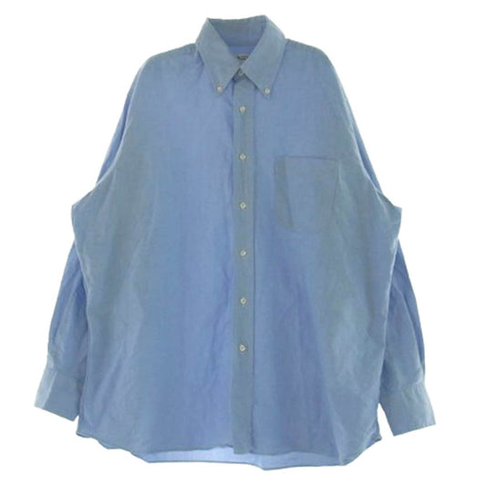 INDIVIDUALIZED SHIRTS インディビジュアライズドシャツ B/D SHIRT ボタンダウン 長袖 シャツ ライトブルー系 S【中古】