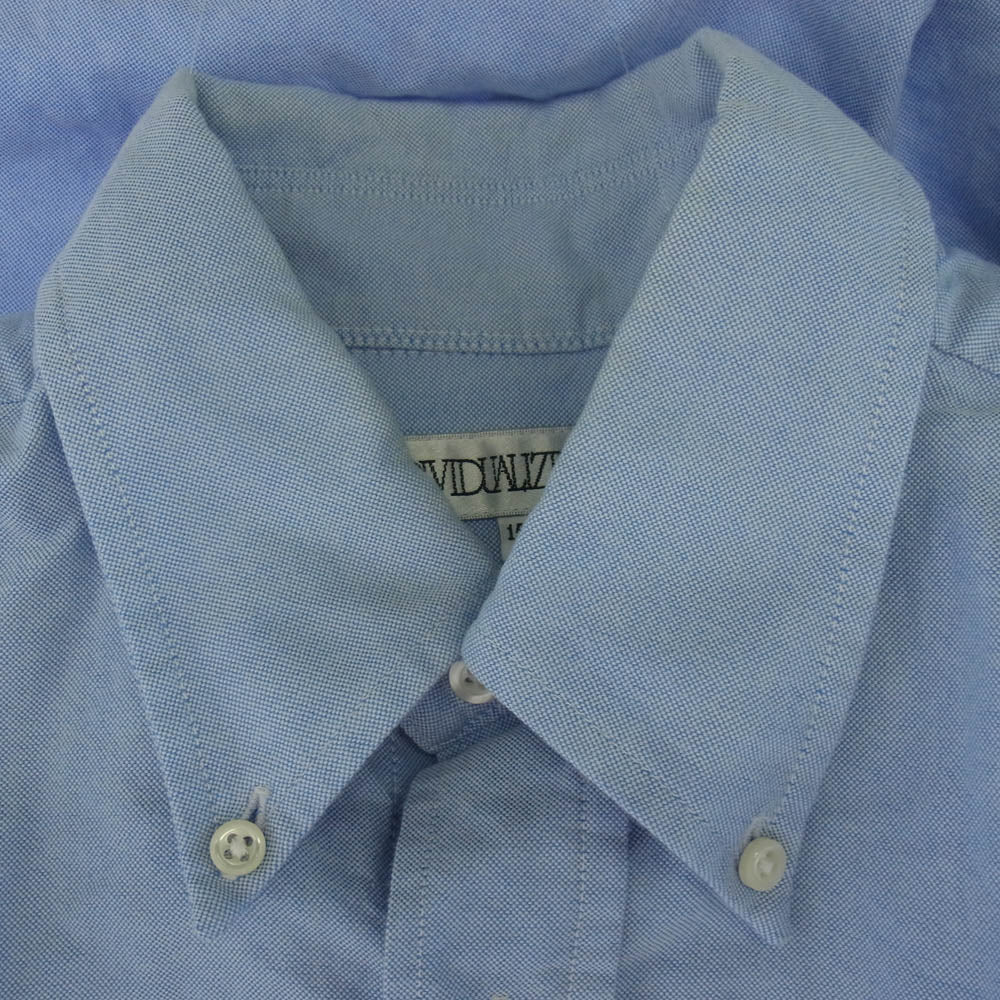 INDIVIDUALIZED SHIRTS インディビジュアライズドシャツ B/D SHIRT ボタンダウン 長袖 シャツ ライトブルー系 S【中古】