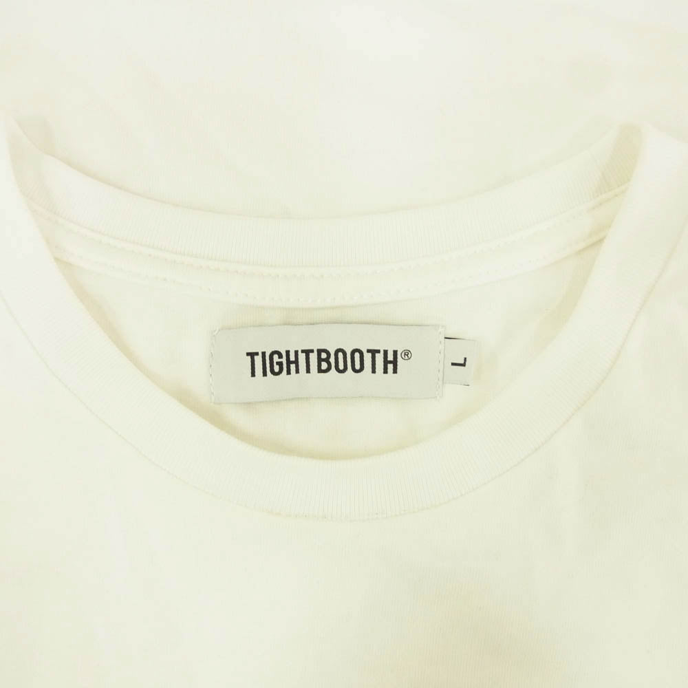 TIGHTBOOTH タイトブース SIT ON IT T-SHIRT モナリザ フォトグラフィック 半袖 Tシャツ ホワイト系 L【中古】
