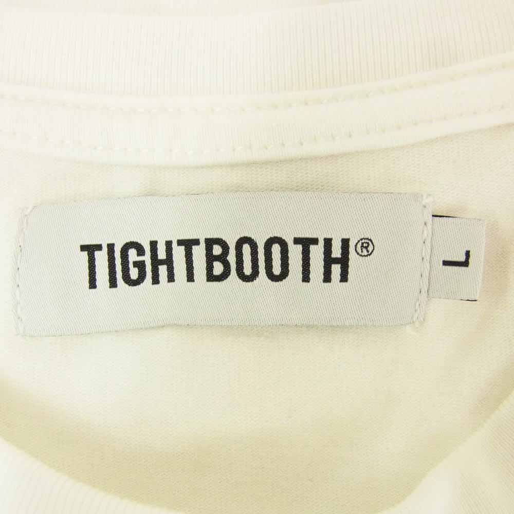 TIGHTBOOTH タイトブース SIT ON IT T-SHIRT モナリザ フォトグラフィック 半袖 Tシャツ ホワイト系 L【中古】