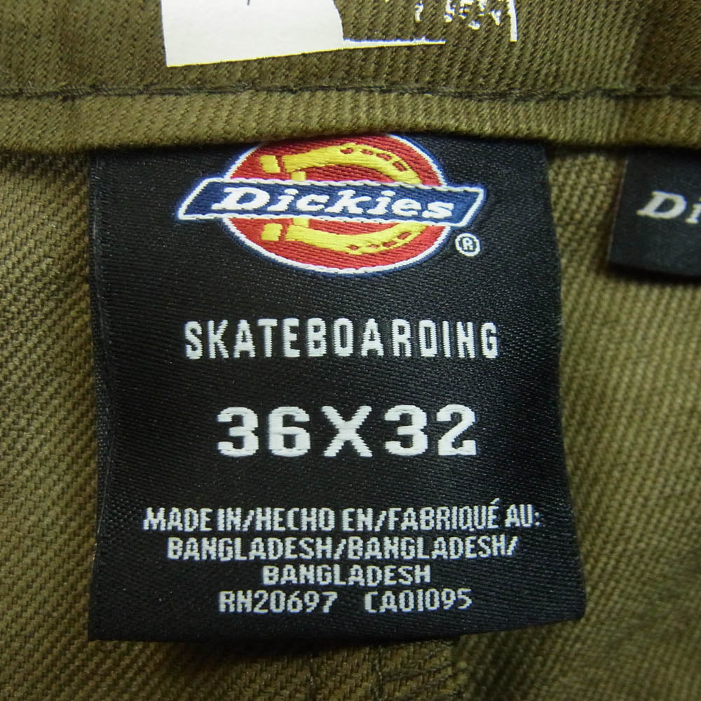 Dickies ディッキーズ DK0A8671DKO SKATEBOARDING Mike Anderson Flex Twill Pants フレックス ツイル ワーク パンツ グリーン系 36 × 32【中古】