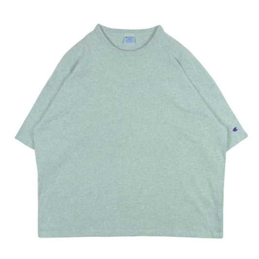 Champion チャンピオン 25SS C8-B335 BEAMS ビームス MIN-NANO ミンナノ 別注 トリプルネーム SOLID TEE ソリッド 半袖 Tシャツ グレー系 ライトグレー系 L【中古】