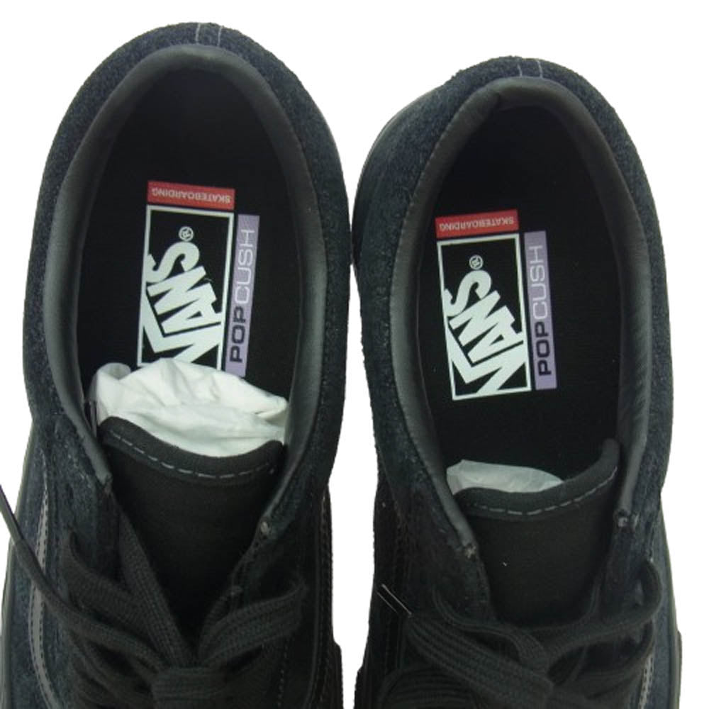 VANS バンズ VN0A2Z32Y45 SKATE OLD SKOOL METALLIC BLACK SMOKE オールドスクール ハーフキャブ スケート ローカット スニーカー ブラック系 28cm【極上美品】【中古】