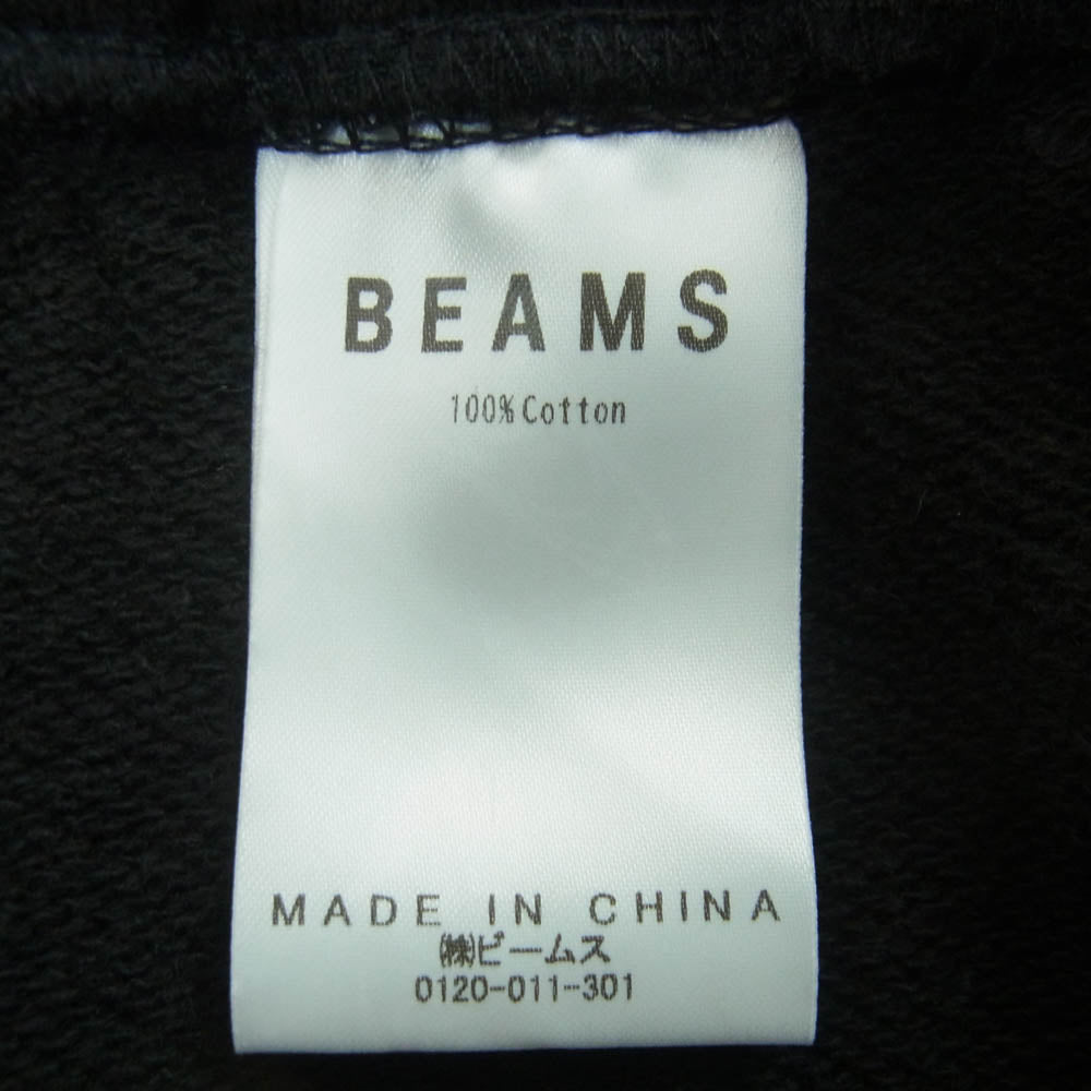 BEAMS ビームス 11-24-1785-147 ダブルニー スウェット パンツ コットン 中国製 ブラック系 S【中古】