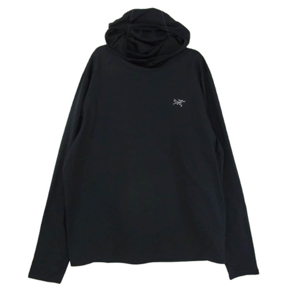 ARC'TERYX アークテリクス X000007404 Cormac Heavyweight Hoody Mens コーマック ヘビーウェイト フーディ ロゴプリント インナー パーカー ブラック系 L【中古】