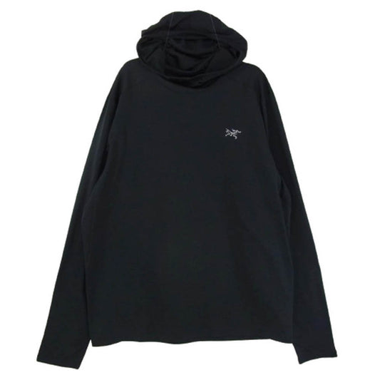 ARC'TERYX アークテリクス X000007404 Cormac Heavyweight Hoody Mens コーマック ヘビーウェイト フーディ ロゴプリント インナー パーカー ブラック系 L【中古】