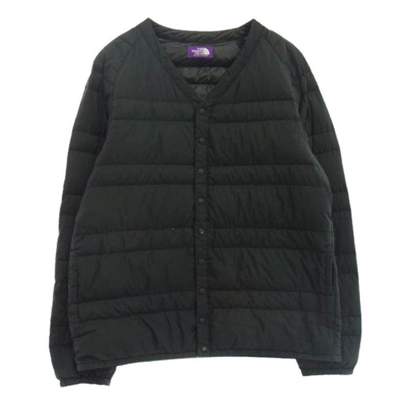 THE NORTH FACE ノースフェイス ND2461N PURPLE LABEL パープルレーベル Down Cardigan ダウン カーディガン インナーダウン ブラック系 L【中古】