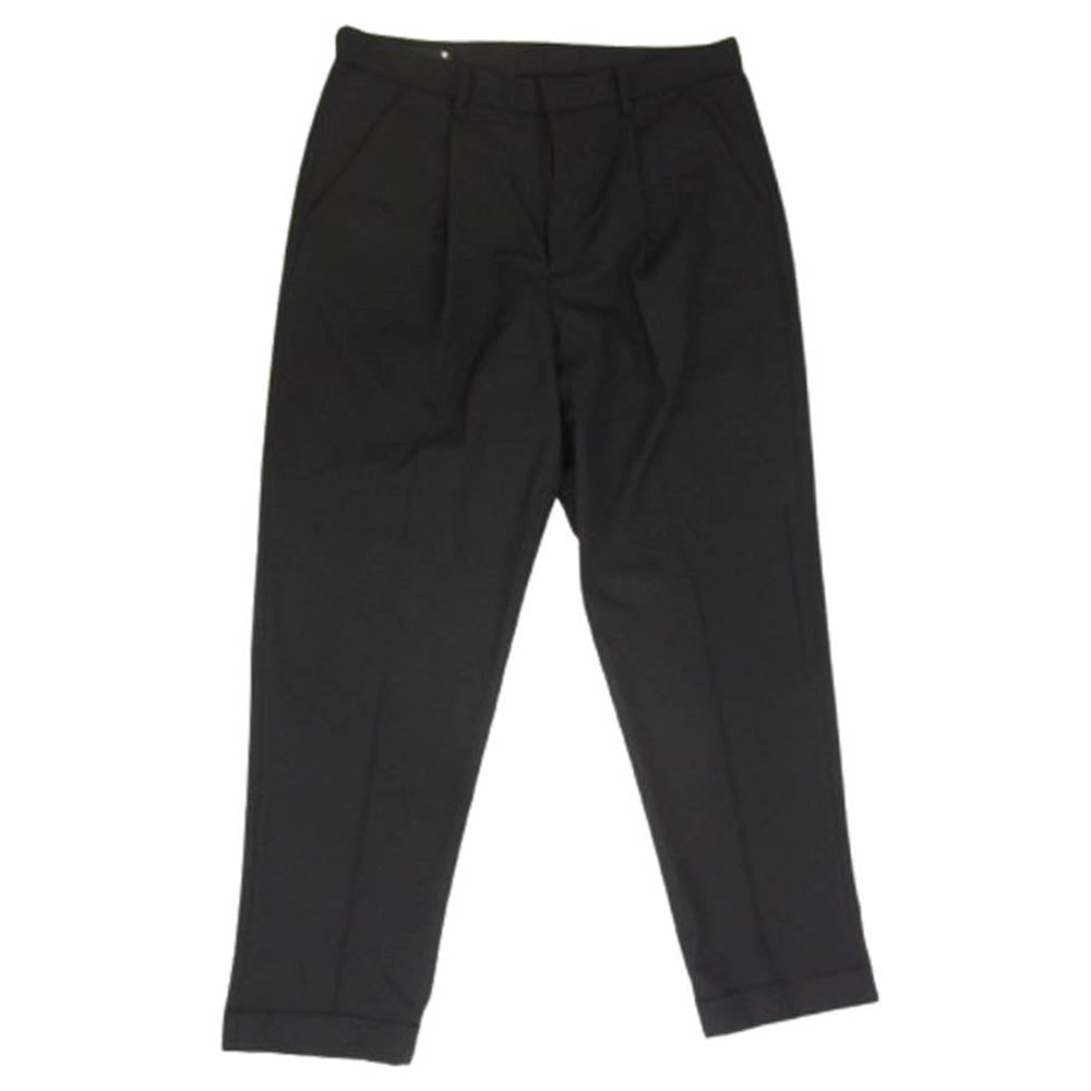 MINEDENIM マインデニム 2403-7002-99-442 E.F Wool Tapered 1タック ウール スラックス パンツ ブラック系 44【中古】