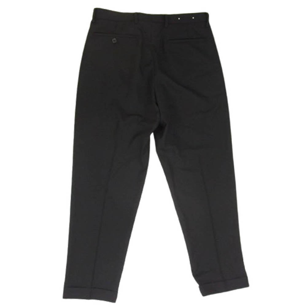 MINEDENIM マインデニム 2403-7002-99-442 E.F Wool Tapered 1タック ウール スラックス パンツ ブラック系 44【中古】