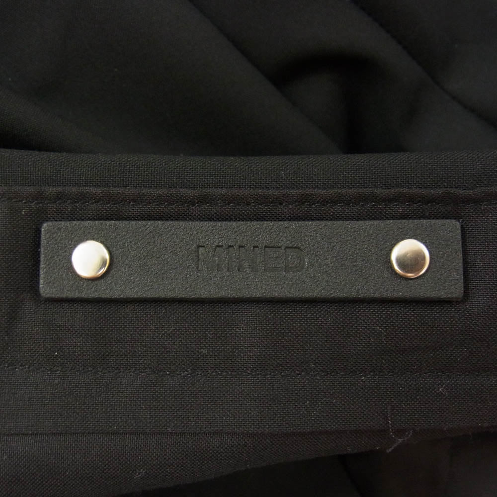 MINEDENIM マインデニム 2403-7002-99-442 E.F Wool Tapered 1タック ウール スラックス パンツ ブラック系 44【中古】