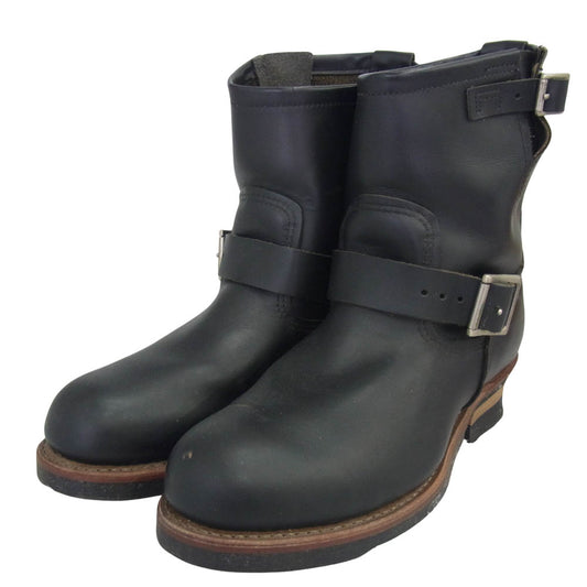 RED WING レッドウィング 2976 8inch Engineer 8インチ エンジニア ブーツ ブラック系 26.5cm【中古】