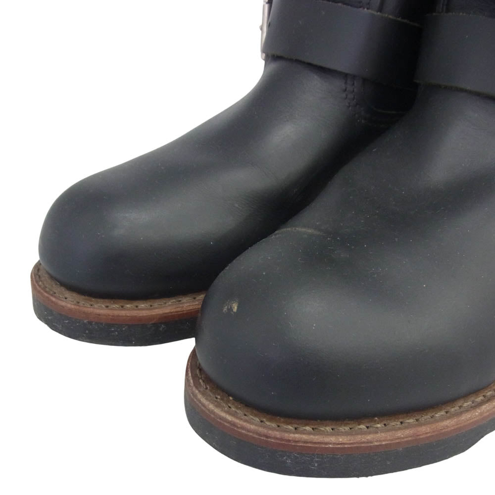 RED WING レッドウィング 2976 8inch Engineer 8インチ エンジニア ブーツ ブラック系 26.5cm【中古】