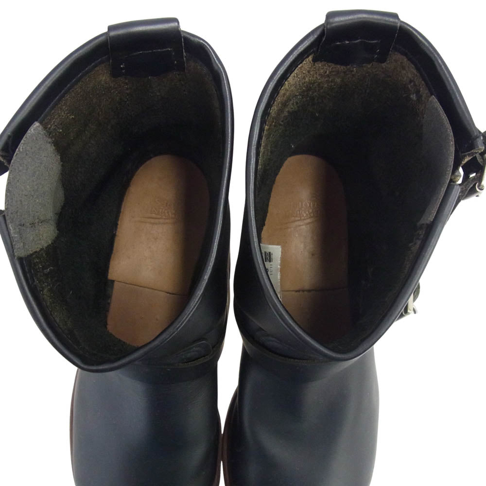 RED WING レッドウィング 2976 8inch Engineer 8インチ エンジニア ブーツ ブラック系 26.5cm【中古】