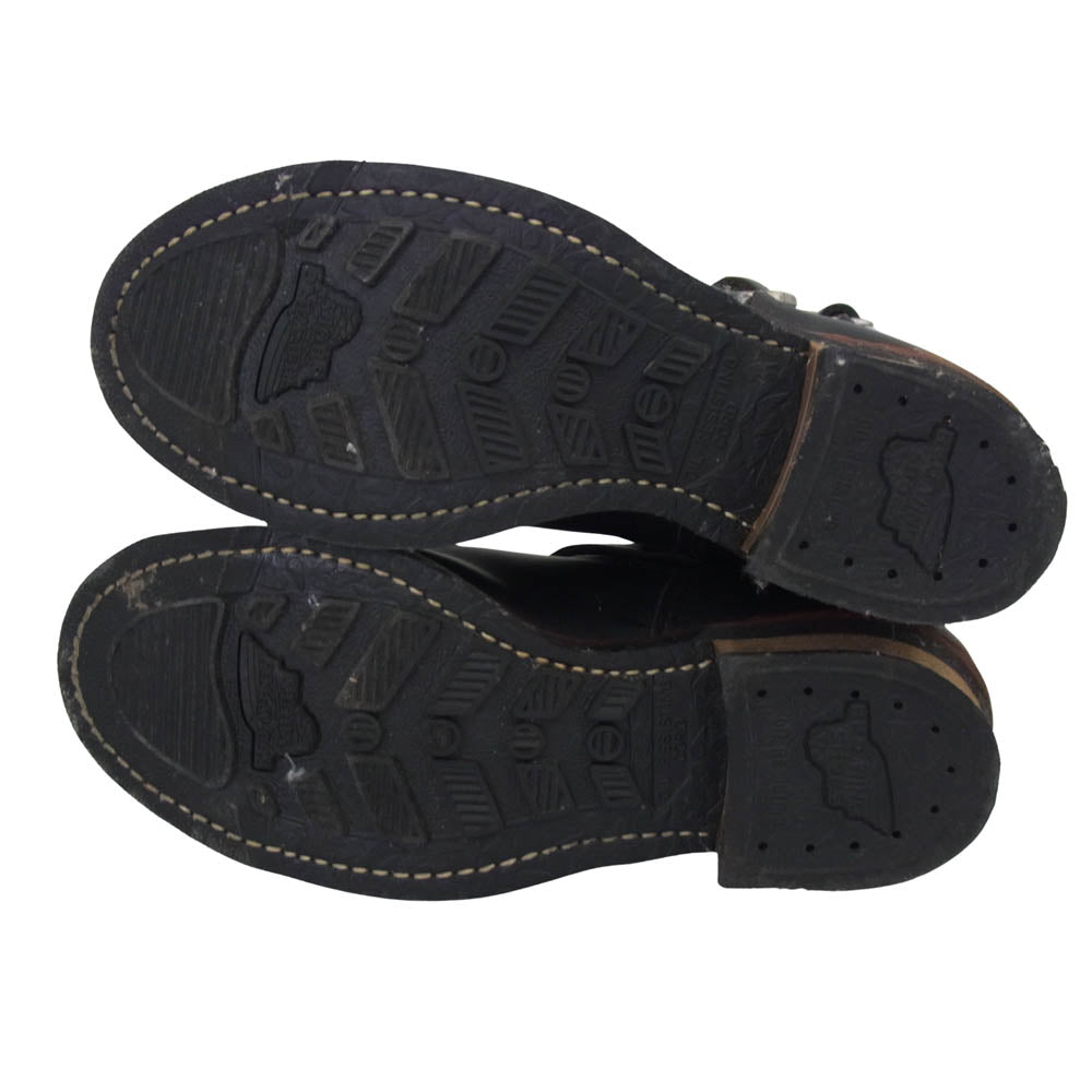 RED WING レッドウィング 2976 8inch Engineer 8インチ エンジニア ブーツ ブラック系 26.5cm【中古】