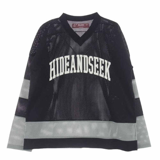 HideandSeek ハイドアンドシーク HC-040223 Hockey Shirt ホッケー シャツ メッシュ ゲームシャツ ブラック系【極上美品】【中古】