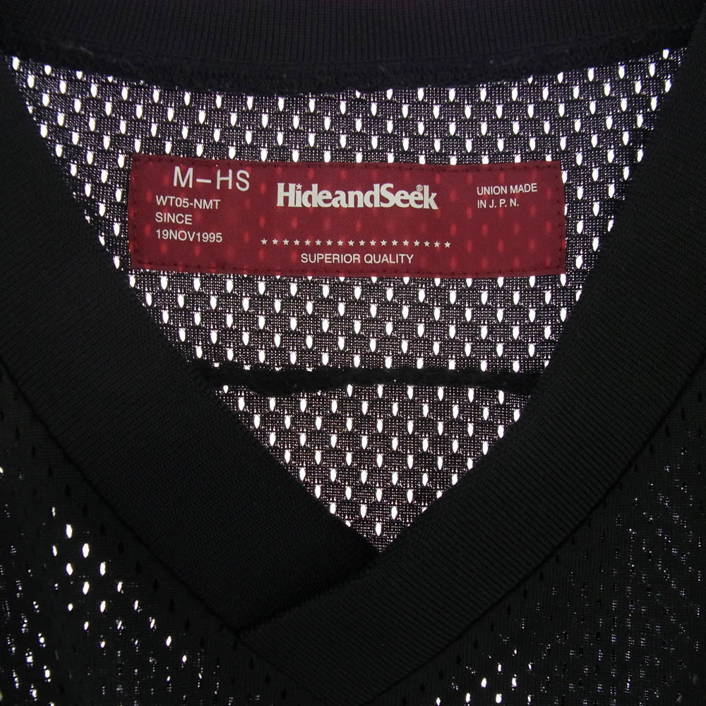 HideandSeek ハイドアンドシーク HC-040223 Hockey Shirt ホッケー シャツ メッシュ ゲームシャツ ブラック系【極上美品】【中古】