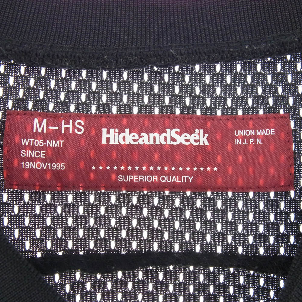 HideandSeek ハイドアンドシーク HC-040223 Hockey Shirt ホッケー シャツ メッシュ ゲームシャツ ブラック系【極上美品】【中古】