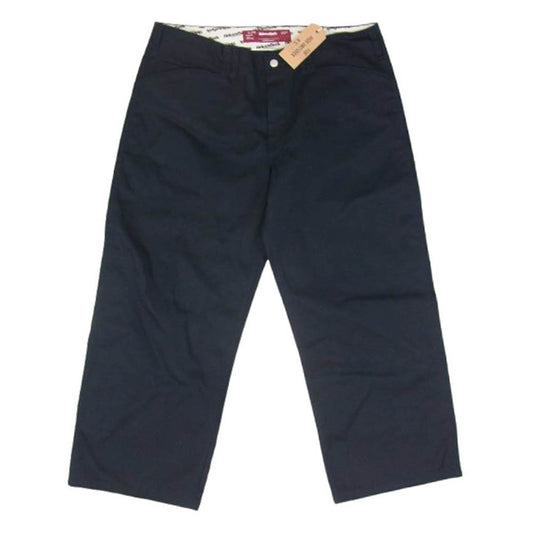 HideandSeek ハイドアンドシーク HP-100822 Wide Chino Pants ワイド チノ パンツ ネイビー系 L【極上美品】【中古】