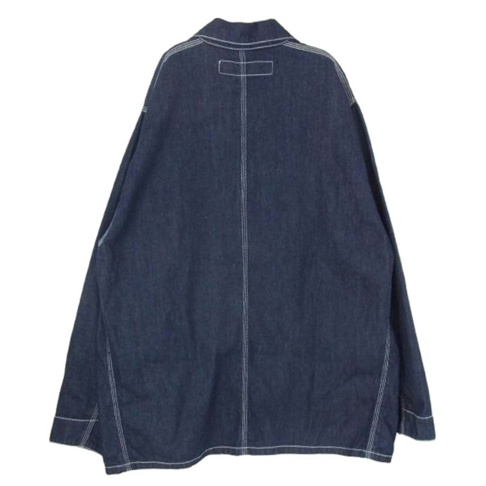HideandSeek ハイドアンドシーク HJ-020123 Denim Coverall Jacket デニム カバーオール ジャケット インディゴブルー系 L【新古品】【未使用】【中古】