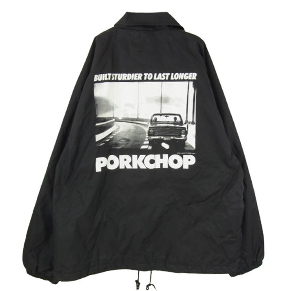 PORKCHOP ポークチョップ C-10 PHOTO コーチ ジャケット ブラック系 L【美品】【中古】