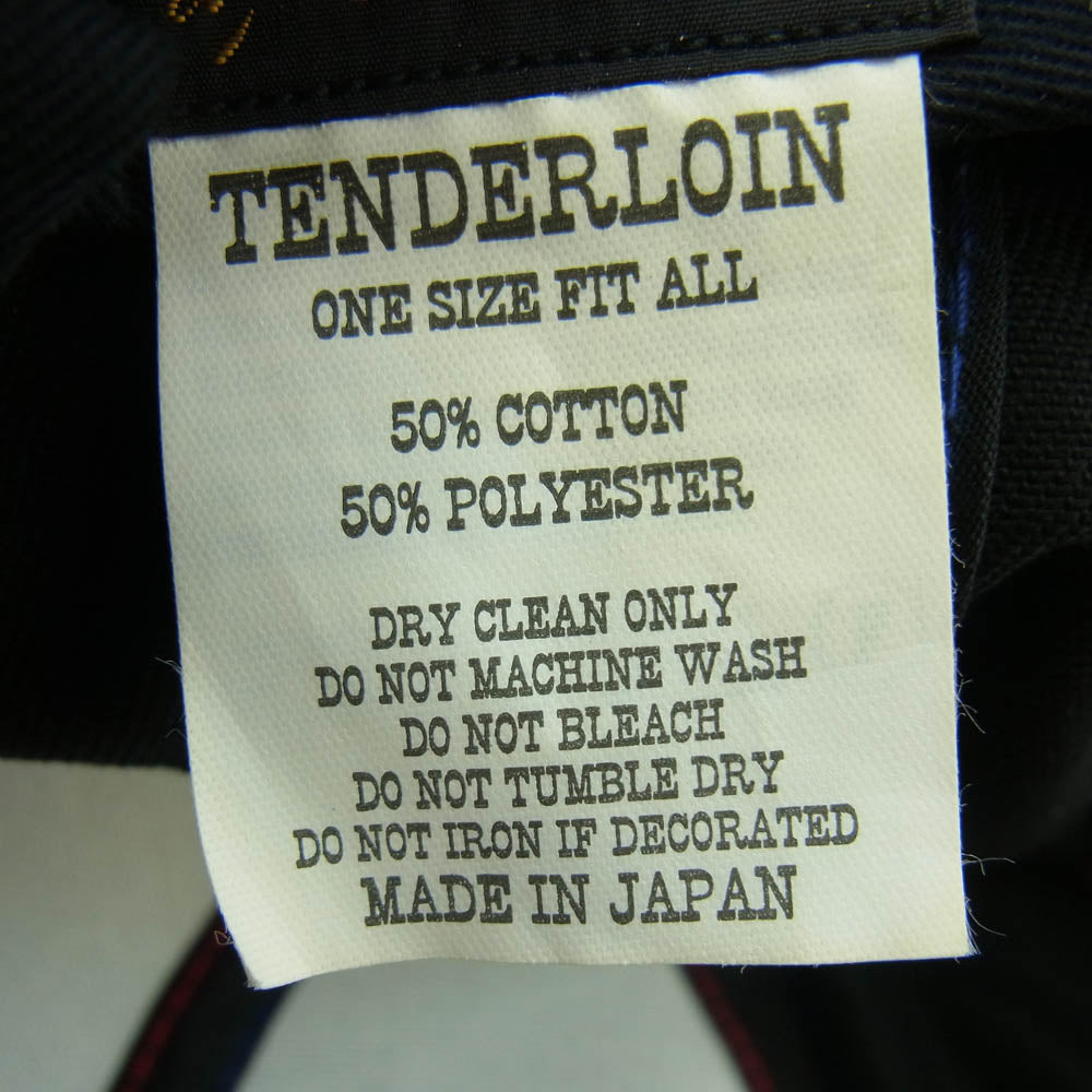 TENDERLOIN テンダーロイン T-TRUCKER CAP T/C BS ボルネオスカル トラッカー キャップ 帽子 ブラック系【極上美品】【中古】