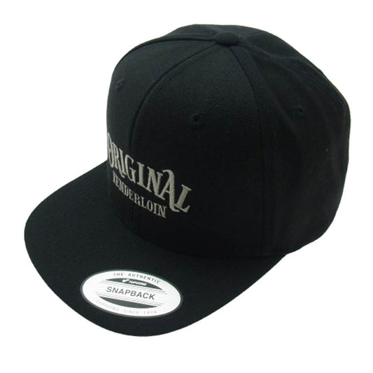 TENDERLOIN テンダーロイン T-CAP OT ロゴ 刺繍 スナップバック キャップ 帽子 ブラック系【極上美品】【中古】