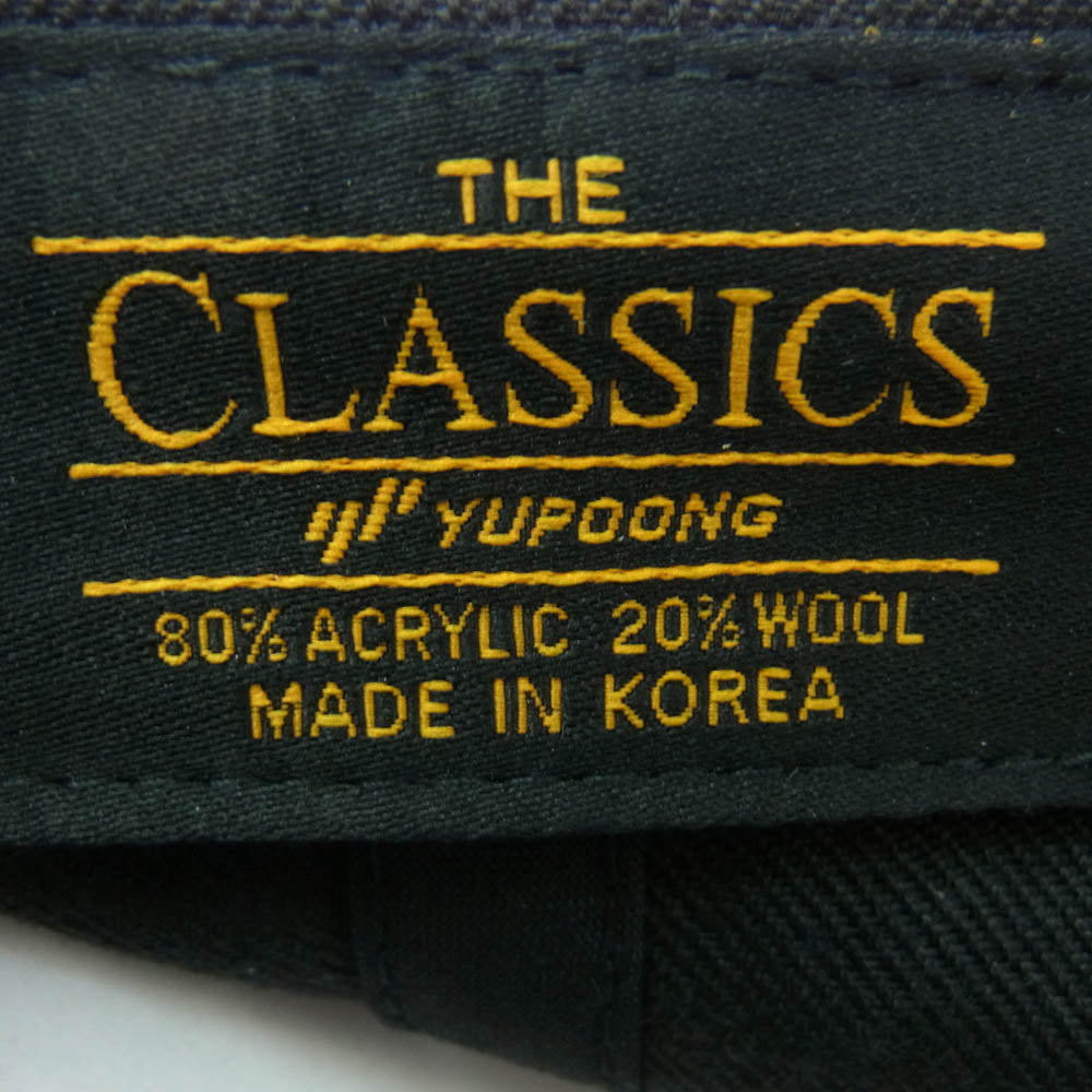 TENDERLOIN テンダーロイン T-CAP OT ロゴ 刺繍 スナップバック キャップ 帽子 ブラック系【極上美品】【中古】