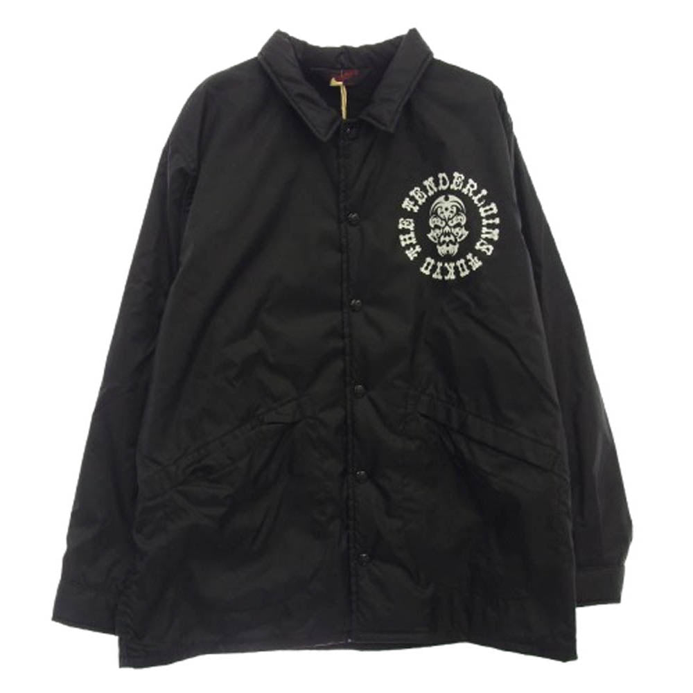 TENDERLOIN テンダーロイン T-NYLON COACH JKT BS ボルネオスカル コーチ ジャケット ブラック系 S【極上美品】【中古】