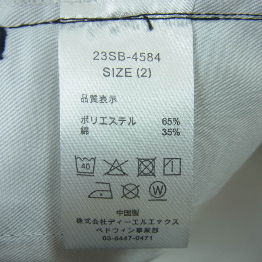 BEDWIN & THE HEARTBREAKERS ベドウィンアンドザハートブレイカーズ 23SB4584 9L DICKIES ディッキーズ 別注 T/C PANTS JESSEE テーパード ワーク パンツ ブラック系 2【新古品】【未使用】【中古】