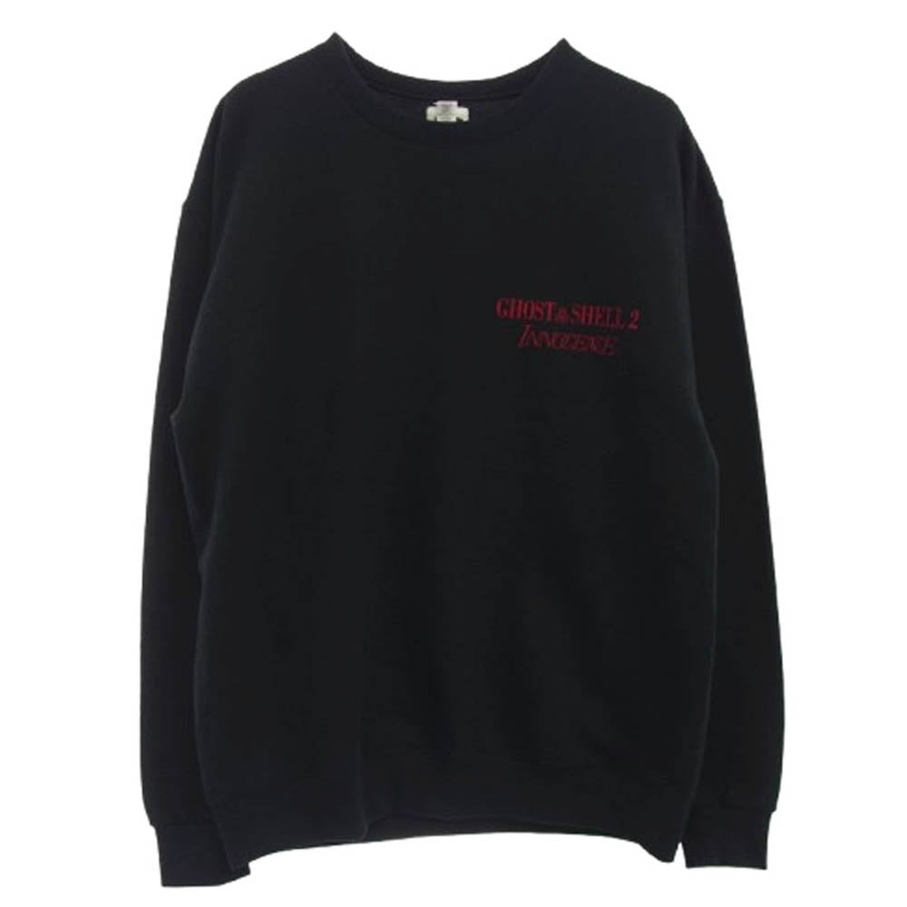 WACKO MARIA ワコマリア 24SS INNOCENCE-WM-SS02 攻殻機動隊 CREW NECK SWEAT SHIRT イノセンス クルーネック スウェットシャツ トレーナー ブラック系 L【極上美品】【中古】
