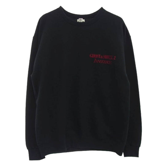 WACKO MARIA ワコマリア 24SS INNOCENCE-WM-SS02 攻殻機動隊 CREW NECK SWEAT SHIRT イノセンス クルーネック スウェットシャツ トレーナー ブラック系 L【極上美品】【中古】