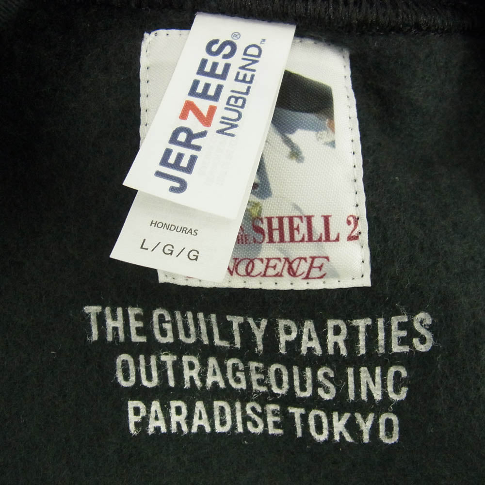 WACKO MARIA ワコマリア 24SS INNOCENCE-WM-SS02 攻殻機動隊 CREW NECK SWEAT SHIRT イノセンス クルーネック スウェットシャツ トレーナー ブラック系 L【極上美品】【中古】