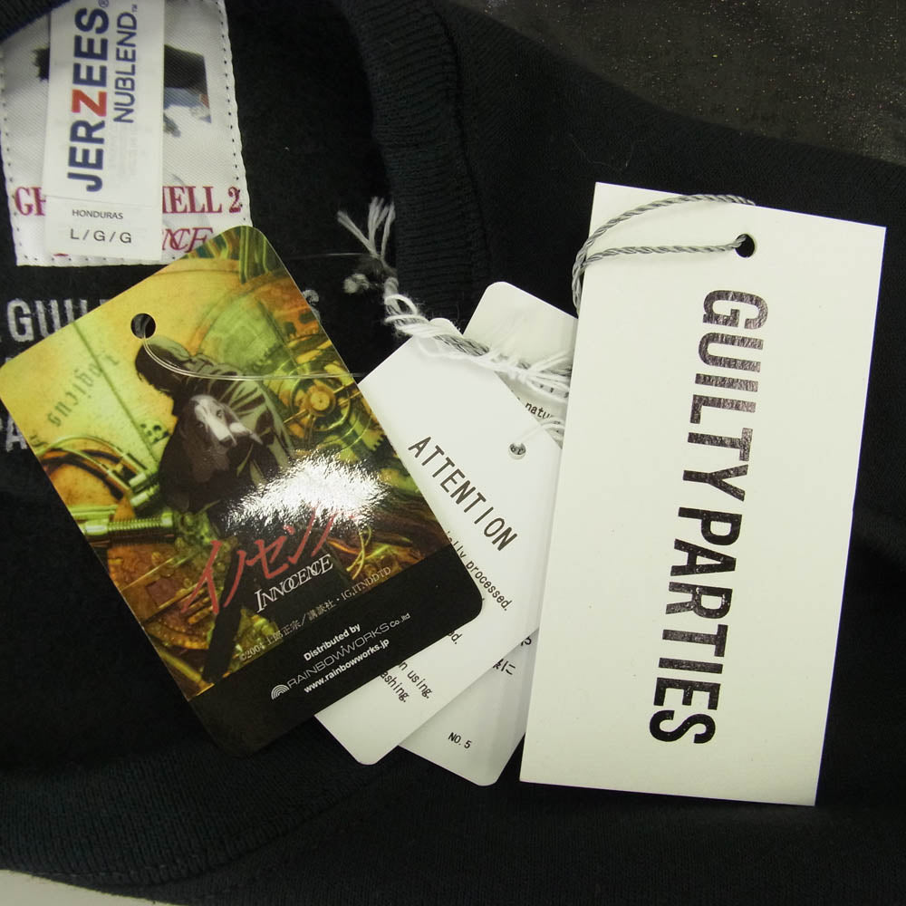 WACKO MARIA ワコマリア 24SS INNOCENCE-WM-SS02 攻殻機動隊 CREW NECK SWEAT SHIRT イノセンス クルーネック スウェットシャツ トレーナー ブラック系 L【極上美品】【中古】