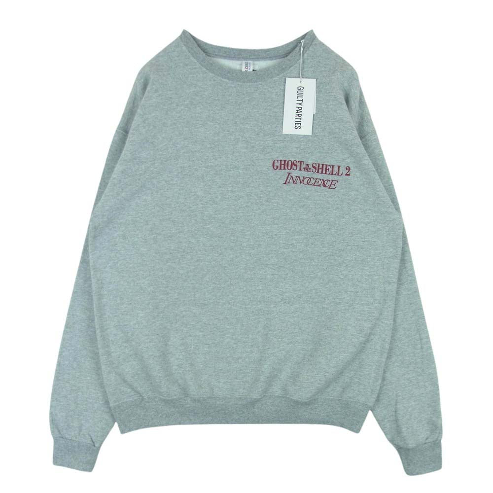 WACKO MARIA ワコマリア 24SS INNOCENCE-WM-SS02 攻殻機動隊 CREW NECK SWEAT SHIRT イノセンス クルーネック スウェット シャツ トレーナー グレー系 GRAY L【極上美品】【中古】