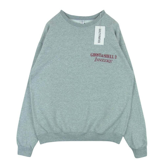 WACKO MARIA ワコマリア 24SS INNOCENCE-WM-SS02 攻殻機動隊 CREW NECK SWEAT SHIRT イノセンス クルーネック スウェット シャツ トレーナー グレー系 GRAY L【極上美品】【中古】