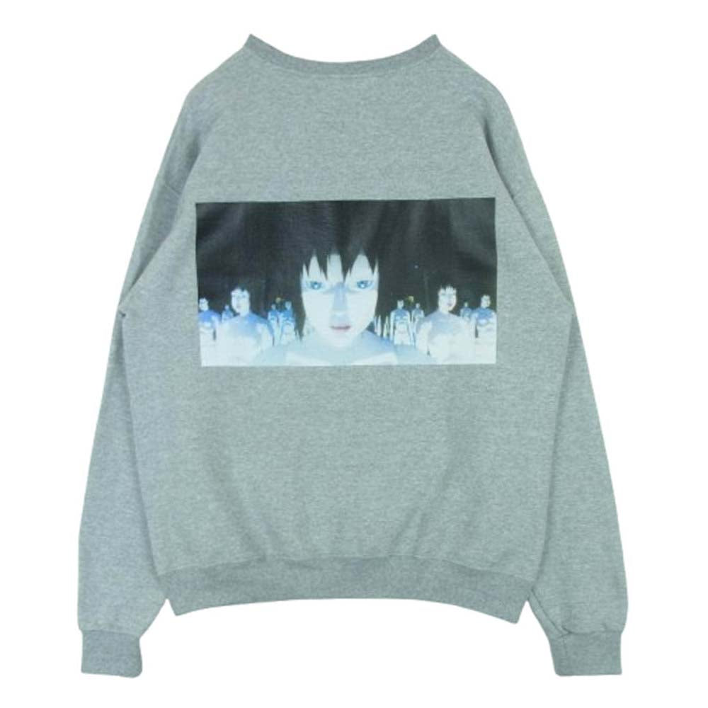 WACKO MARIA ワコマリア 24SS INNOCENCE-WM-SS02 攻殻機動隊 CREW NECK SWEAT SHIRT イノセンス クルーネック スウェット シャツ トレーナー グレー系 GRAY L【極上美品】【中古】