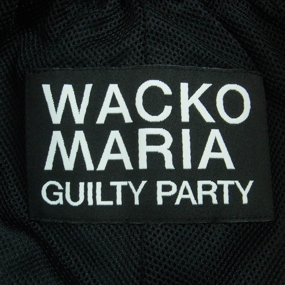WACKO MARIA ワコマリア 25SS-WMO-TP01 TRACK PANTS TYPE-1 ロゴ刺繍 トラック パンツ タイプ1 ブラック系 BLACK M【極上美品】【中古】