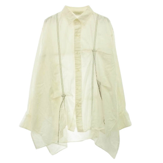 Jieda ジエダ 20SS Jie-20W-SH02-EX HAND STITCH SHIRT ハンド ステッチ 長袖 シャツ オフホワイト系 1【中古】