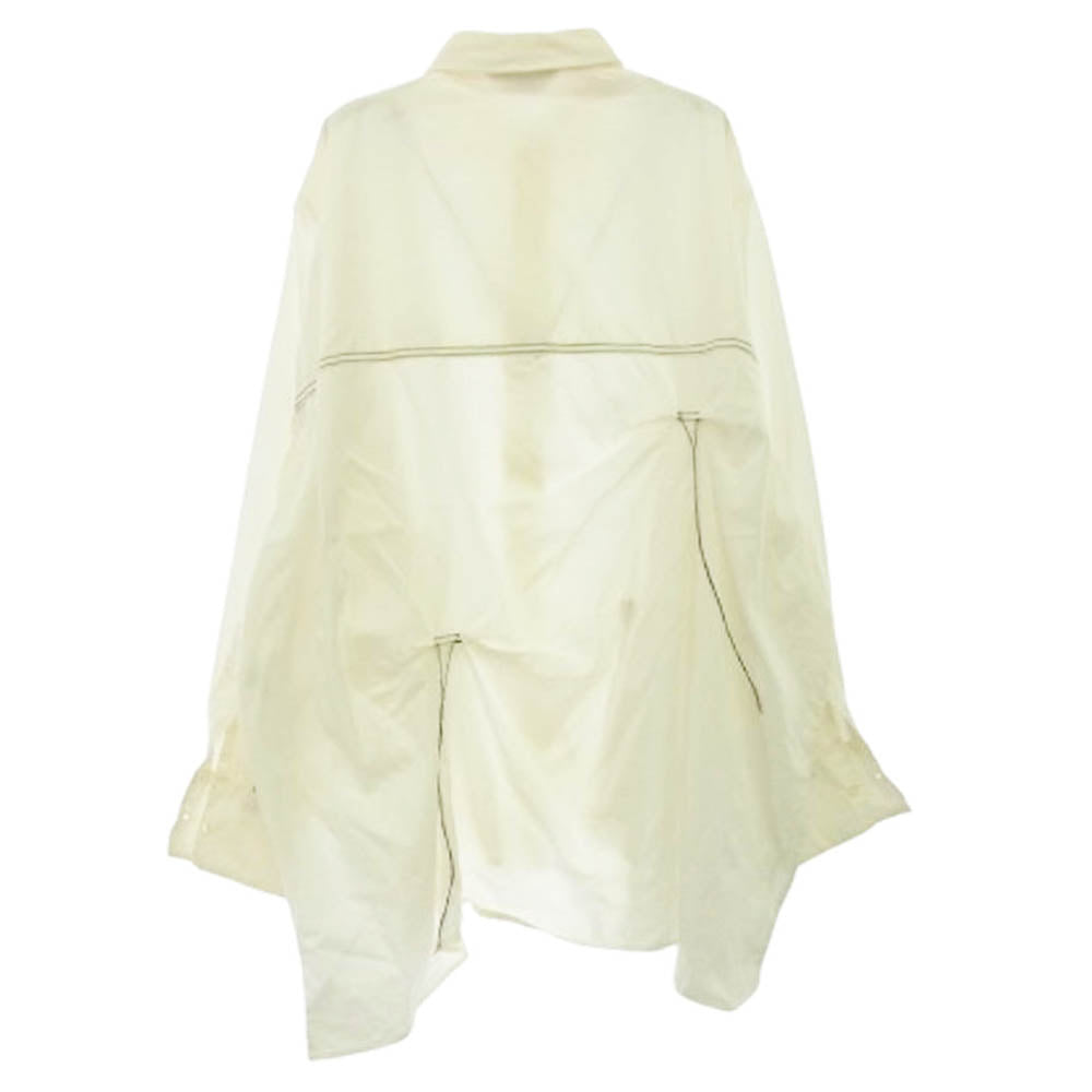 Jieda ジエダ 20SS Jie-20W-SH02-EX HAND STITCH SHIRT ハンド ステッチ 長袖 シャツ オフホワイト系 1【中古】
