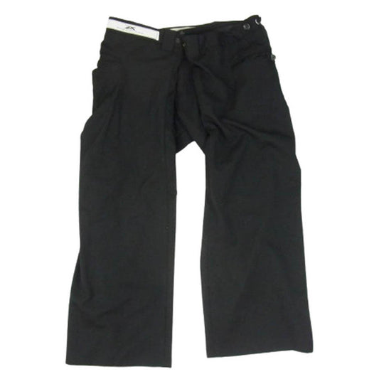 ANREALAGE アンリアレイジ ANSEASON アンシーズン ワイド ラップ パンツ ブラック系 48【中古】