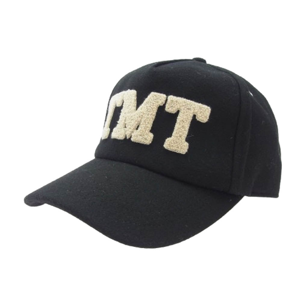 TMT ティーエムティー TAC-F1202 パイル ロゴ ウール キャップ 帽子 ブラック系【極上美品】【中古】