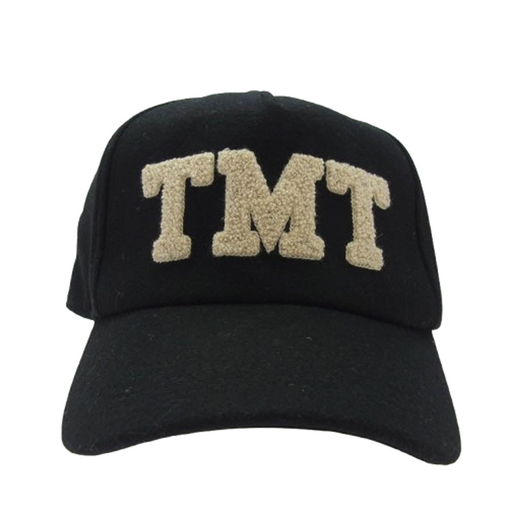 TMT ティーエムティー TAC-F1202 パイル ロゴ ウール キャップ 帽子 ブラック系【極上美品】【中古】