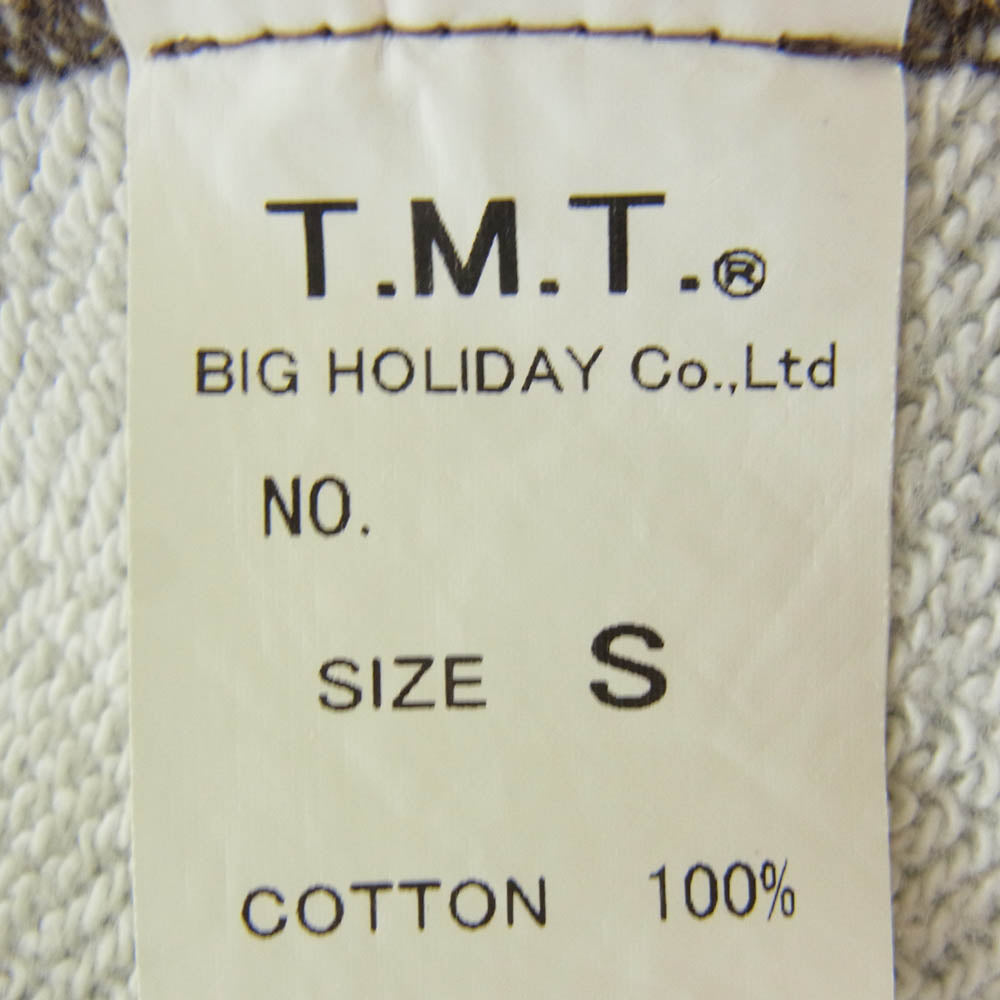 TMT ティーエムティー TMT YOURS カモ柄 プリント プルオーバー スウェット パーカー カーキ系 S【中古】