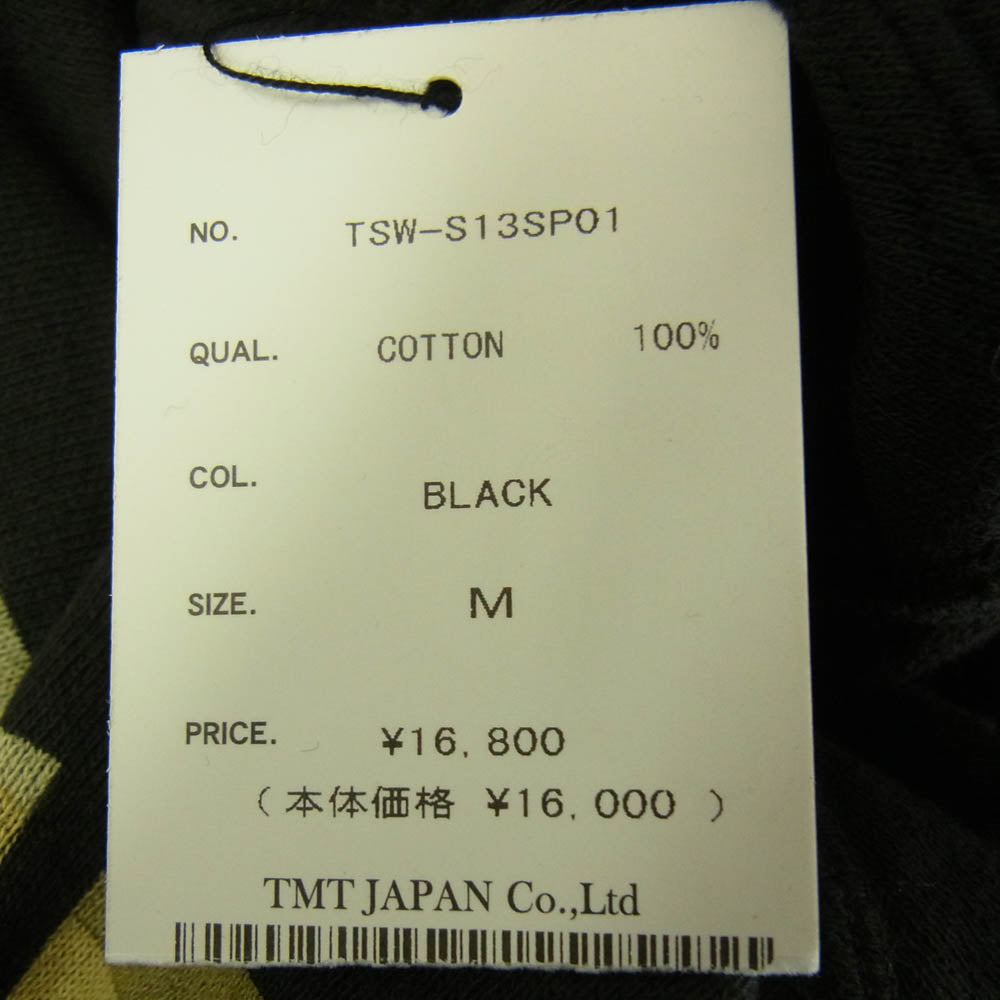 TMT ティーエムティー TSW-S12WB21 CAMO カモ柄 プリント プルオーバー スウェット パーカー 黒系 ブラック系 M【極上美品】【中古】