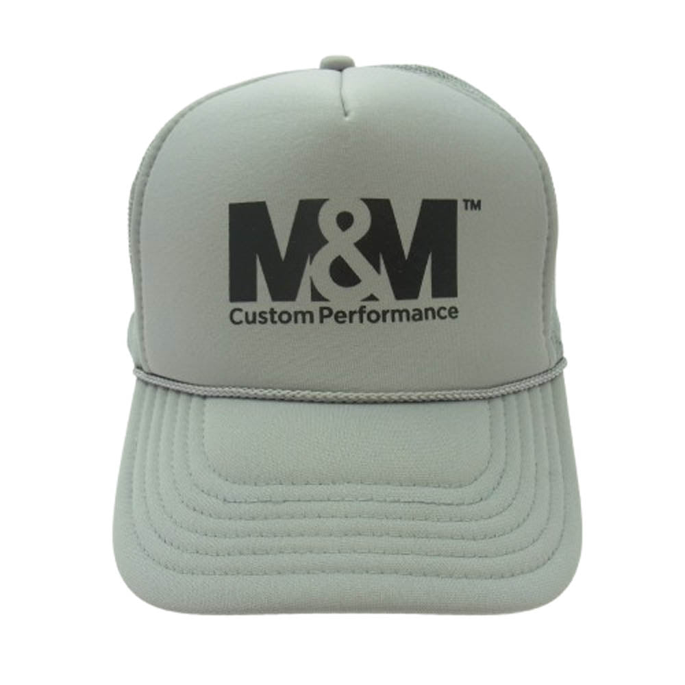 エムアンドエム PERFORMANCE ロゴ メッシュ キャップ グレー系【極上美品】【中古】