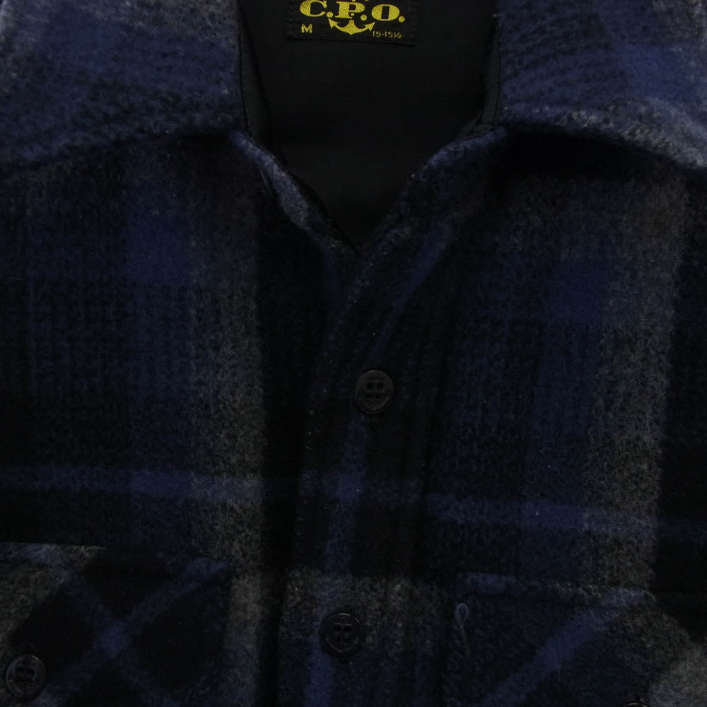 The REAL McCOY'S ザリアルマッコイズ McCOY SPORT CPO ウール メルトン チェック シャツ マルチカラー系 M【中古】