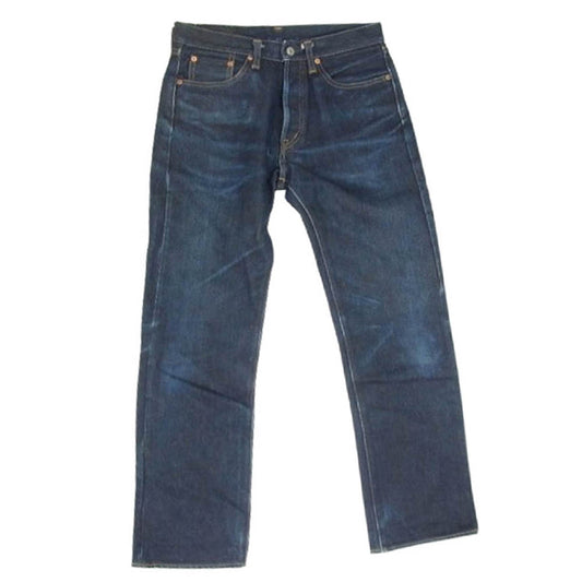IRON HEART アイアンハート 21oz セルビッチ ストレート デニム パンツ インディゴブルー系 31【中古】