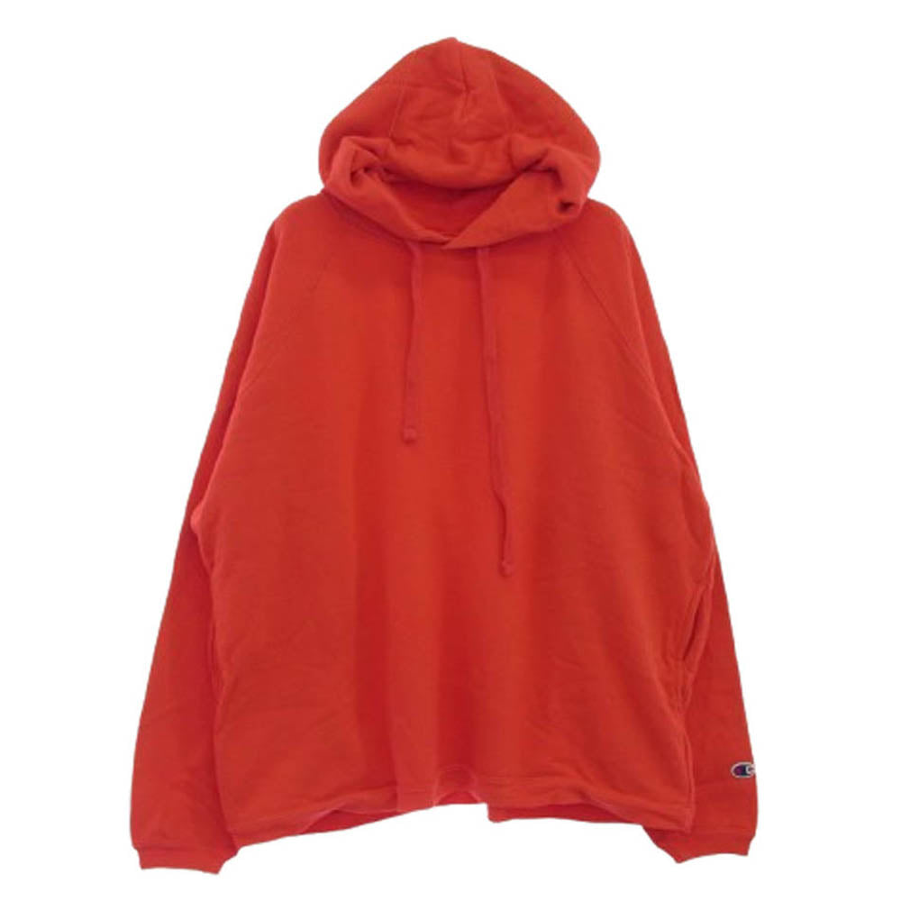 Champion チャンピオン C5-T101 USA製 9oz スウェット パーカー フーディ レッド系 L【中古】